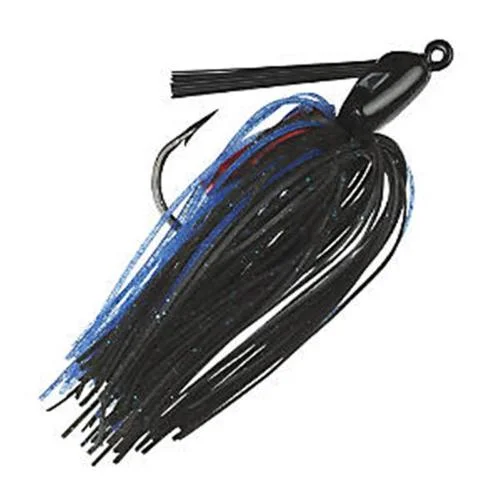 BOOYAH 1/2 Oz. Swim'n Jig Black/Blue - Fresh Water Jigs and Spoons