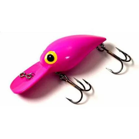 Brad S L Il Wigglers Crank Bait  Fluorescent Pink