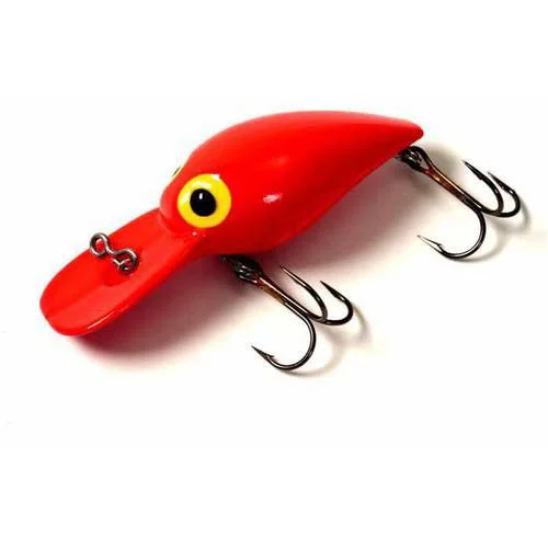 Brad S Mag Wigglers Crank Bait  Fluorescent Red