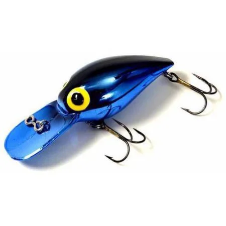 Brad's Wigglers Crank Bait, Metallic Blue/Black Back