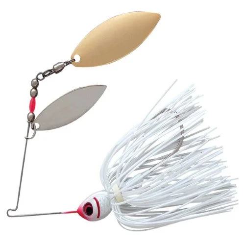 BYBW12-615 Booyah Double Willow Spinner Bait, 0.5 Oz. - Snow White