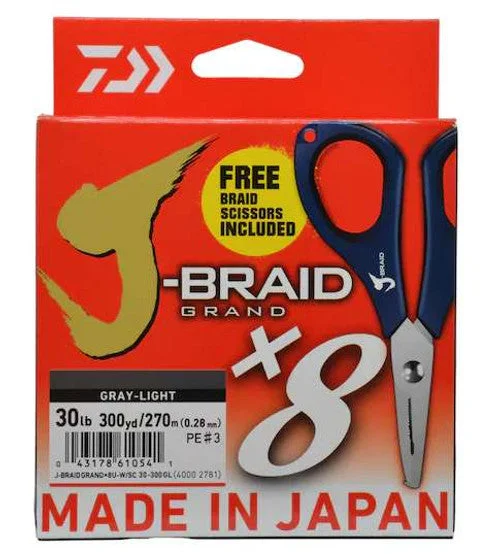 Fishing lines for braided fly fishing-Daiwa J-Braid Grand x8 Braided Line