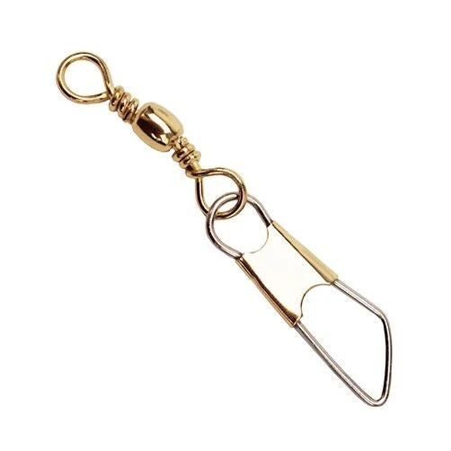 Eagle Claw Barrel Swivels W/safety Brass