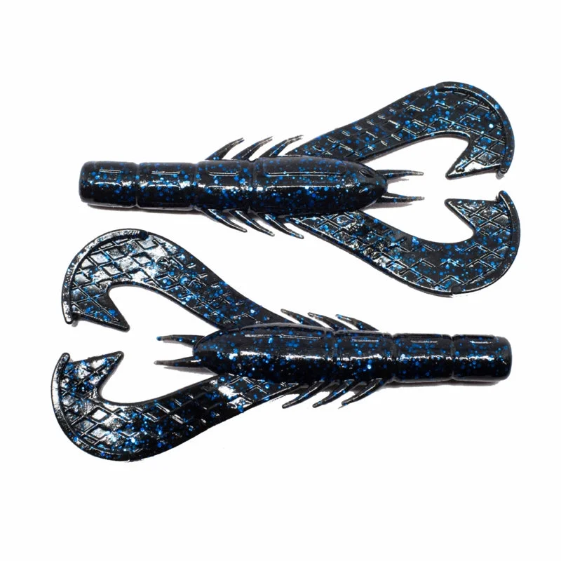 Googan Baits Krackin' Craw - Black Blue Flake