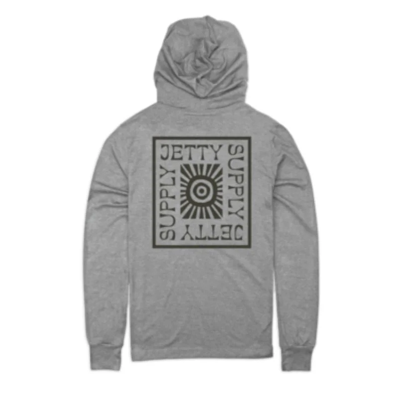 Warm fishing hoodies for morning fishing adventures-Jetty - Glyph Tee Hoodie