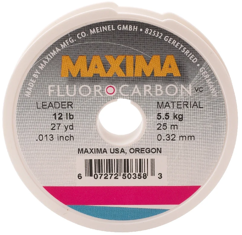 Fishing leaders for monofilament jigging-Maxima Fluorocarbon Leader Wheels