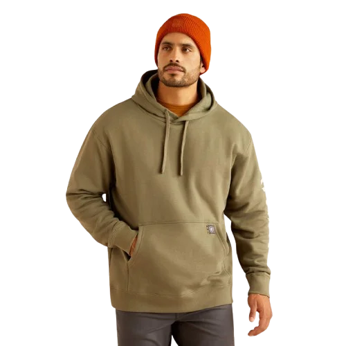 Custom fishing hoodies for small businesses-Ariat Men's Rebar Roughneck Pullover Work Hoodie