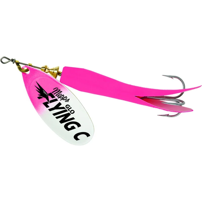 Mepps Flying C Spinner | Hot Pink/Glo Pink; 5/8 Oz.