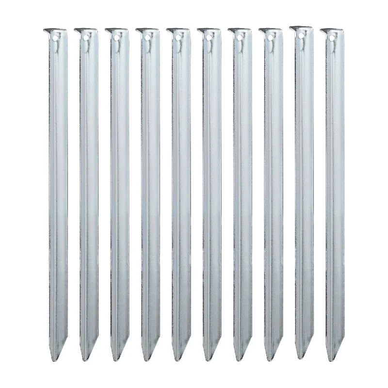 Steel Tent Stakes 30 cm 10-Pack