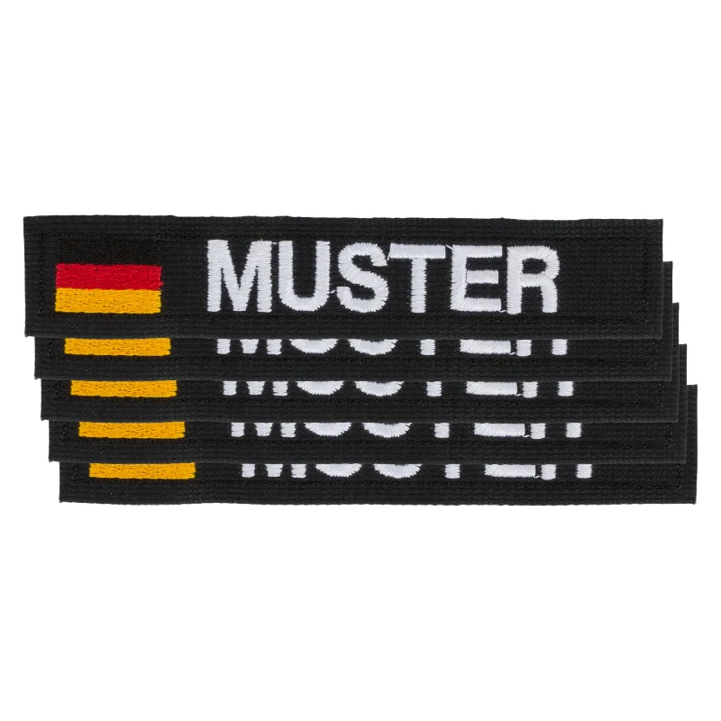 Name Tapes 5 Pack German Flag /white