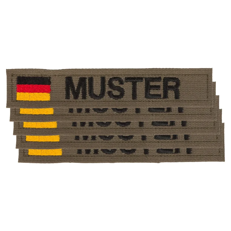 Name tapes 5 pack / Germany