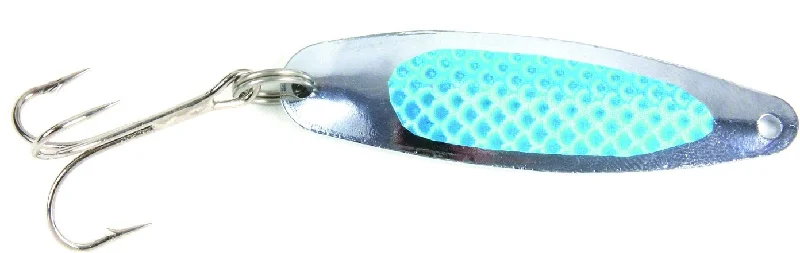 Nickel Prism Casting Spoon, 1 12 Oz, 3 38 Blue Prism