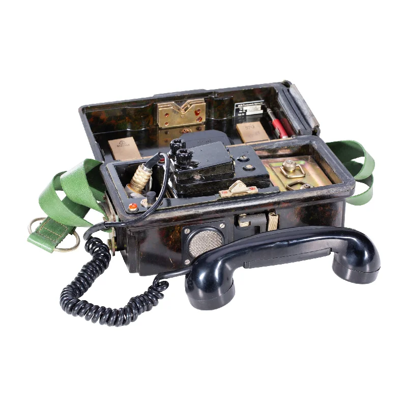 Field Telephone with Accessories Like New