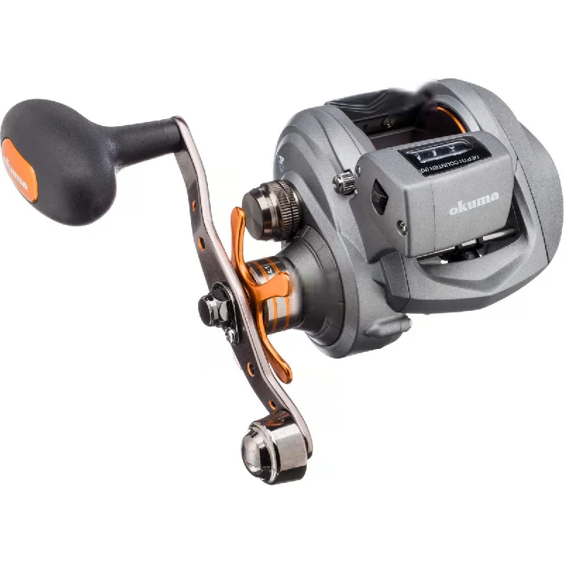 Fishing reels with sturdy body-Okuma Cold Water 350 Low-Profile Line Counter Reel