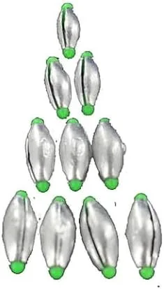 Fishing leaders for monofilament surf-P-Line PRC-2 Sinkers Prc 2 Rubber Core 3Pc