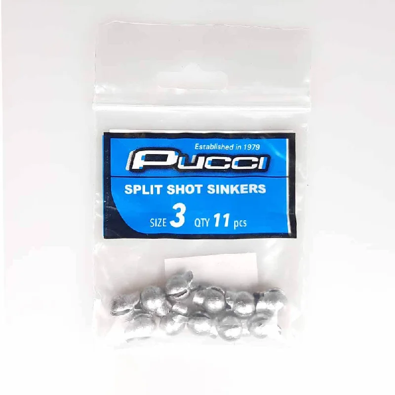 Fishing lines for braided baitcasting-P-Line Split Shot Weights 5 Split Shot 20PK