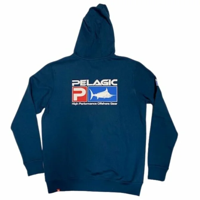 Comfortable fishing hoodies with unique designs-Pelagic- Deluxe Zip Hoodie