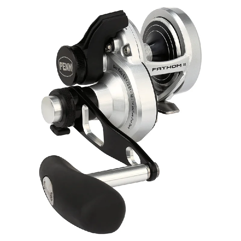 Fishing reels with easy body-PENN Fathom II Lever Drag 2 Speed 10XN Reel FTHII10XNLD2 [1563174]