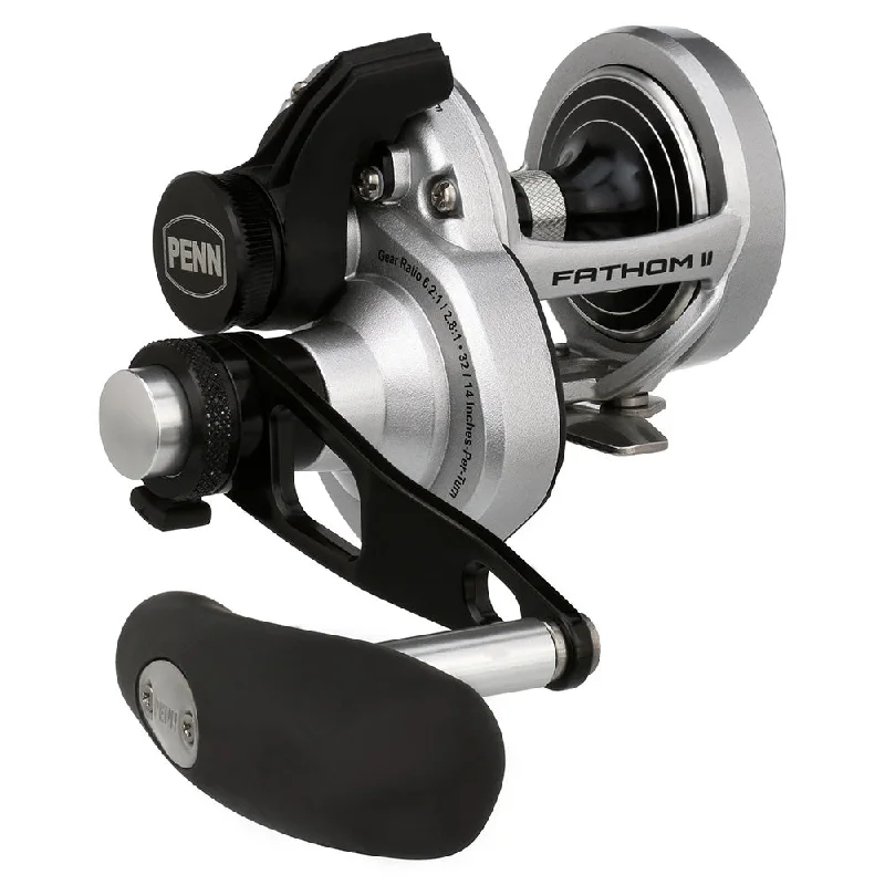 Fishing reels with rough ponds-PENN Fathom II Lever Drag 2 Speed 15LD2 Reel FTHII15LD2 [1563175]