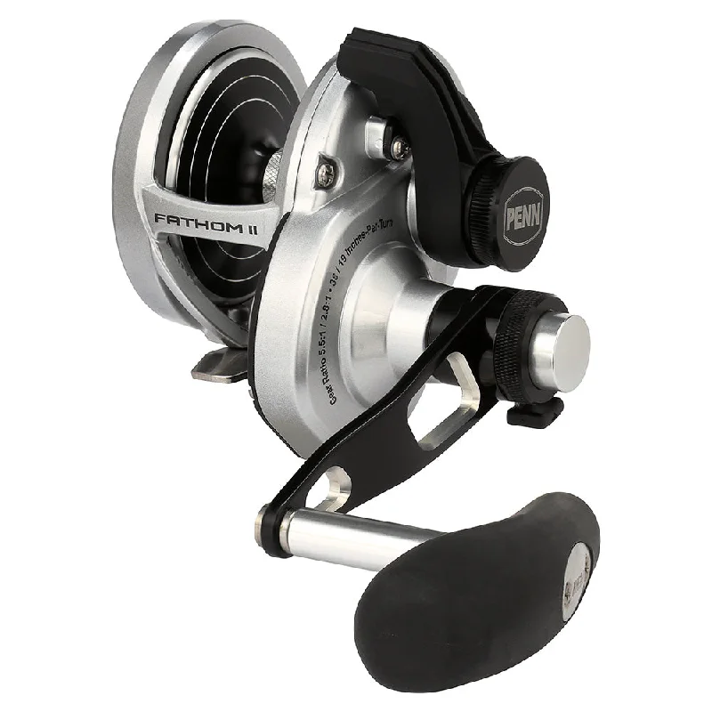 Fishing reels with fast ponds-PENN Fathom II Lever Drag 2 Speed 15XNLD2LH Left Hand Reel FTHII15XNLD2LH [1563177]