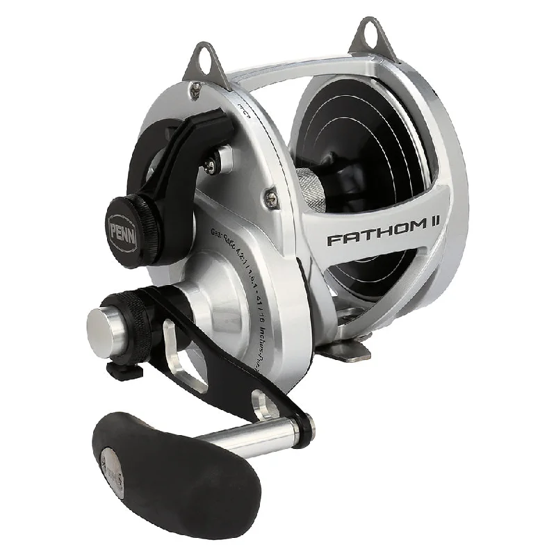 Fishing reels with deep streams-PENN Fathom II Lever Drag 2 Speed 80LD2 Reel FTHII80LD2 [1563185]