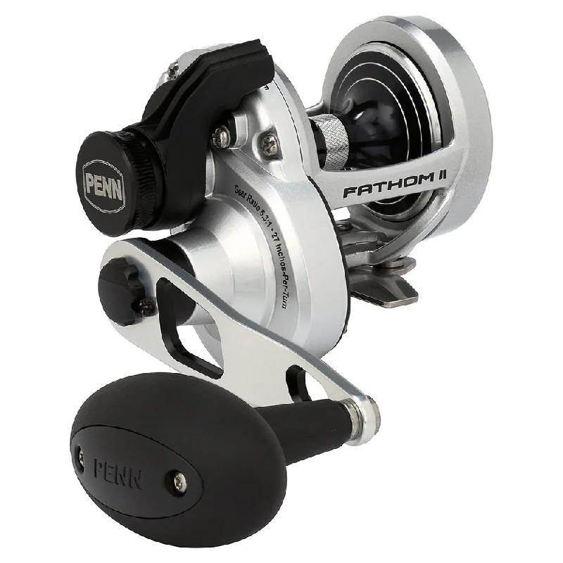 Fishing reels with warm ponds-PENN Fathom II Lever Drag Single Speed 15LD Conventional Reel FTHII15LD [1563377]