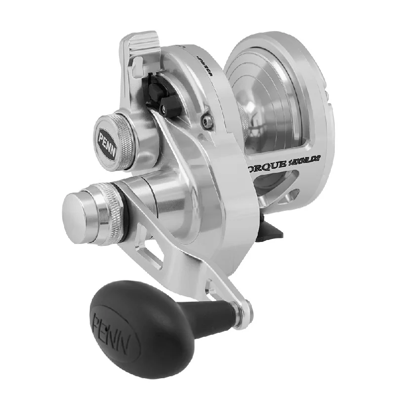 Fishing reels with high frame-PENN Torque Lever Drag 2 Speed Reel Silver TRQ15XNLD2S [1501851]