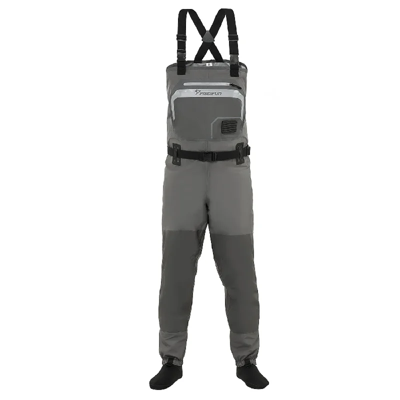 Waders & Bibs for hunting challenges-Piscifun® Breathable Chest Waders