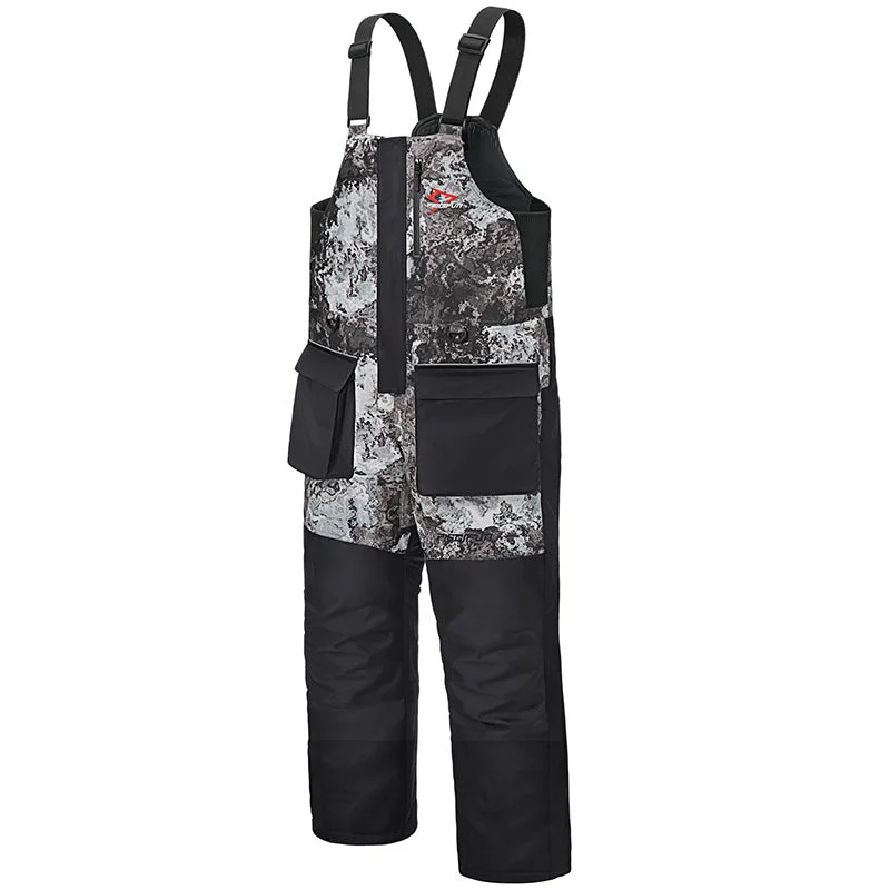 Waders & Bibs for fishing derbies-Piscifun Ice Fishing Insulated Bibs, Waterproof Fishing Bib With Flotation Technology