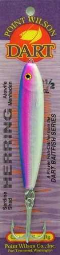 Point Wilson Dart Herring Jigs 3-1/2 Oz Blue Pearl