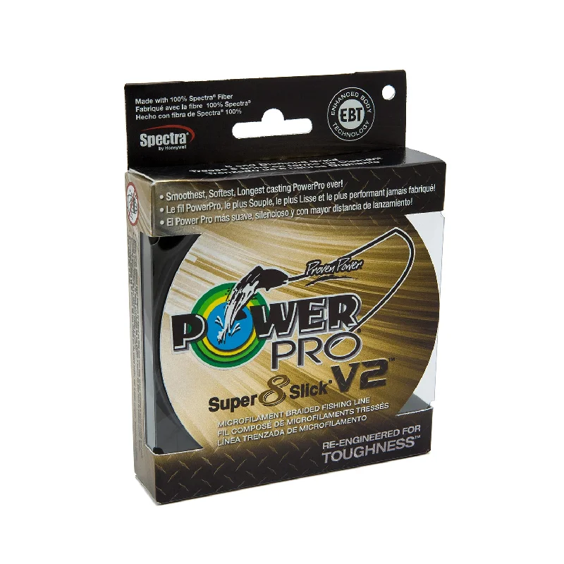 Fishing lines for fluorocarbon spinning-PowerPro Super Slick V2 Braided Line 65lb 300yds - Aqua Green