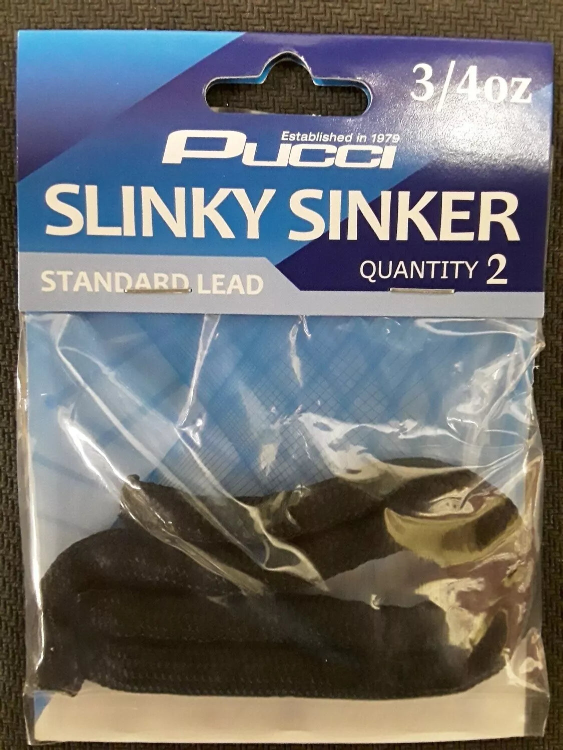 Pucci Slinky Sinker Slws 3/4 OZ Standard Lead 2Pk