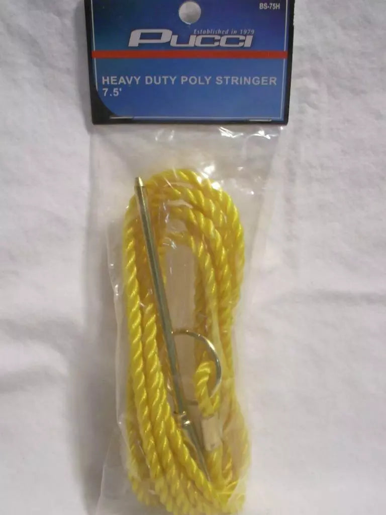 Pucci Yellow Braided Heavy Duty Poly Fishing Stringer