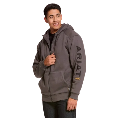 Fishing hoodies with smart design for convenience-Ariat Rebar All-Weather Insulated Full Zip Hoodie