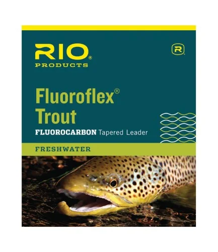 Fishing lines for fluorocarbon sensitivity-Rio Fluoroflex 9 Ft Knotless Tapered Leaders 0X - Fly Fishing