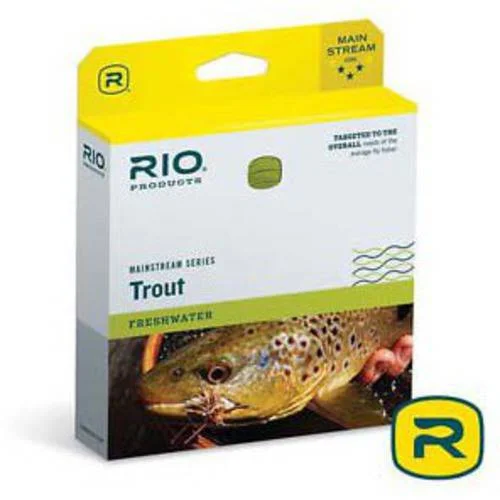 Fishing leaders for monofilament jigging-RIO Mainstream WF6F/S3 Type 3 Sink Tip Fly Line