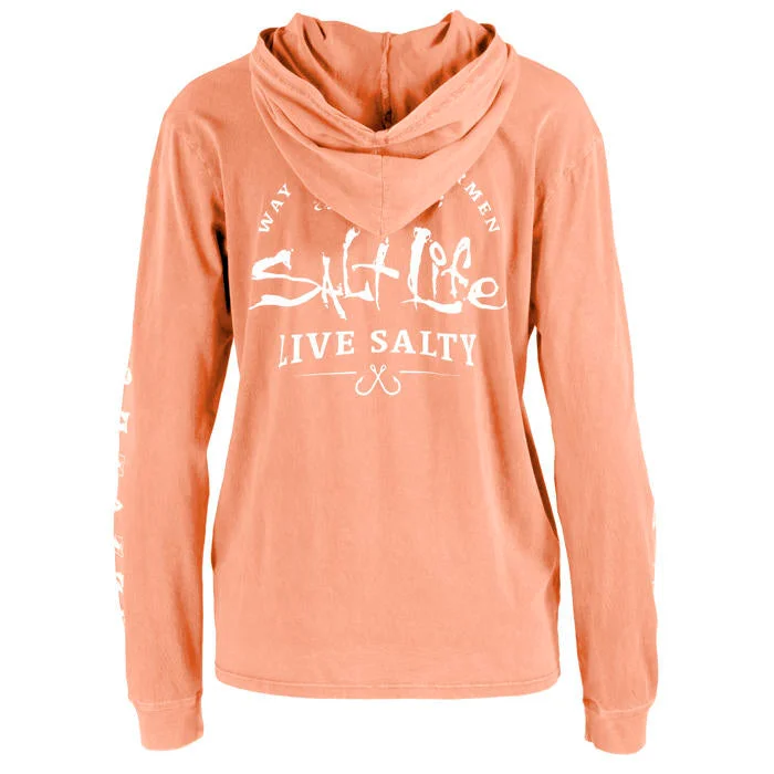 Comfortable fishing hoodies for all types of climates-Salt Life Ocean Kin Hoodie