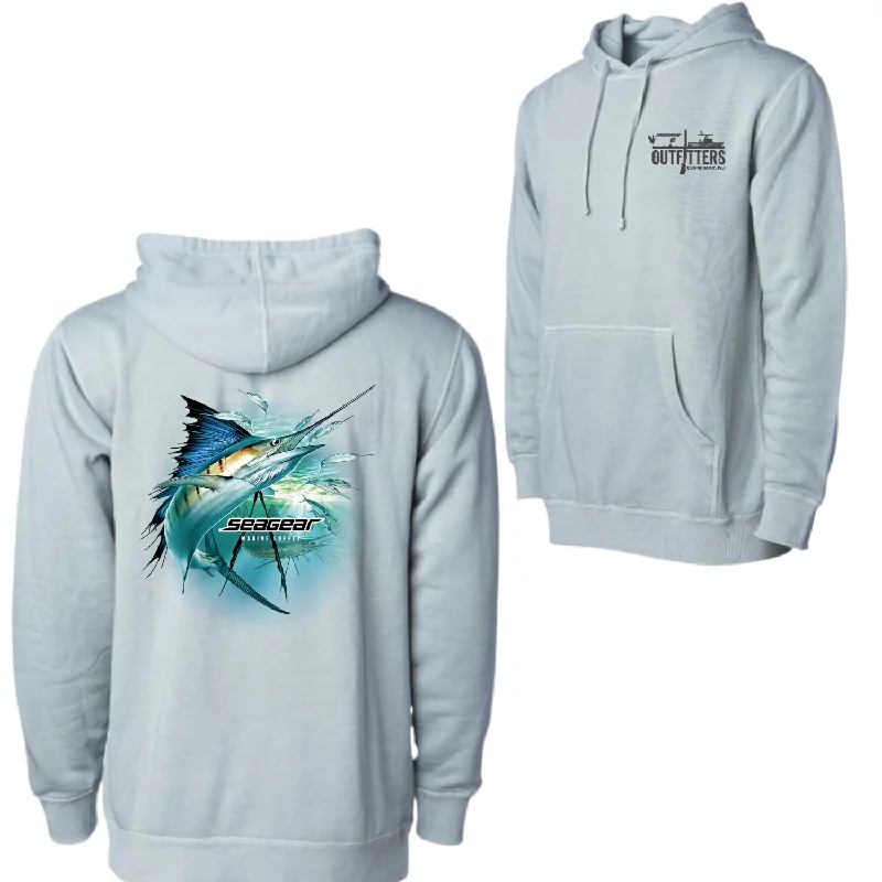 Fishing hoodies with innovative features for better fit-Sea Gear Outfitters - Sailfish Hoodie