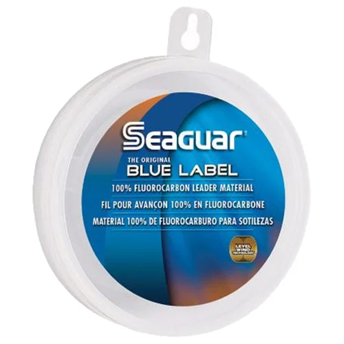 Fishing lines for fluorocarbon ice-Seaguar Blue Label 100% Flourocarbon Fishing Line (Dsf) 12Lbs 25Yds Break Strength/Length - 12Fc25