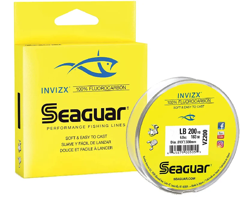 Seaguar Invizx 100% Low Memory Fluorocarbon Spools