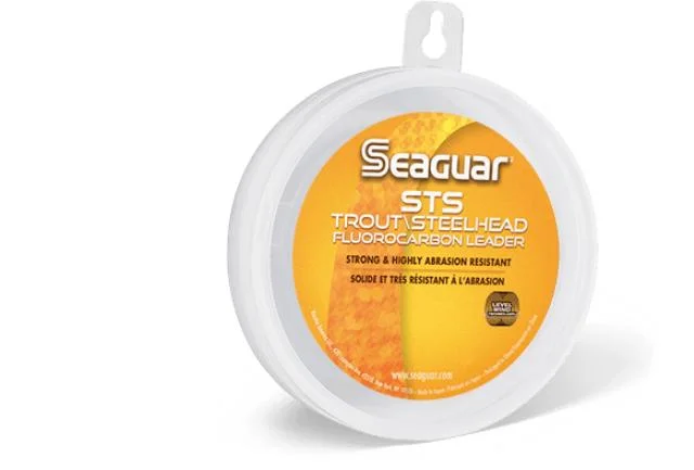 Fishing leaders for monofilament heavy-Seaguar Sts Trout & Steelhead Fluorocarbon Leader Coils