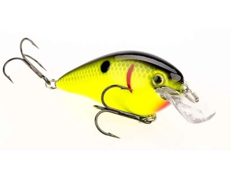 Strike King KVD 1.5 Squarebill Crankbait - Black Back Chartreuse