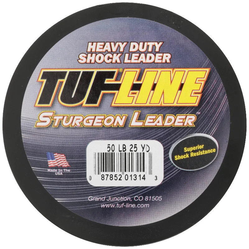 Fishing lines for braided durability-Tuf Line Sturgeon Leader Fishing Line  50 Lb. Test  25yds