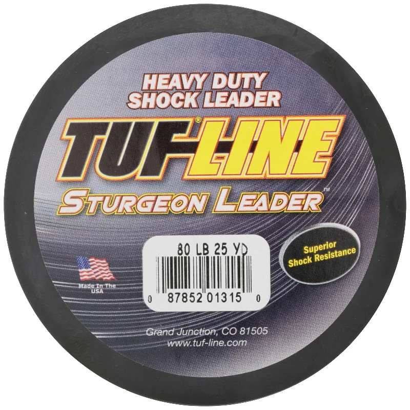 Fishing leaders for monofilament baitcasting-Tuf Line Sturgeon Leader Fishing Line  80 Lb. Test  25yds