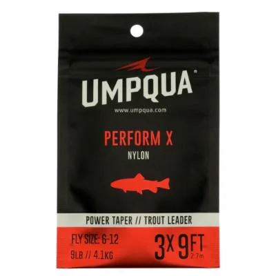 Fishing lines for braided trolling-Umpqua Perform X Power Leader - 7.5ft 1pk - 5x