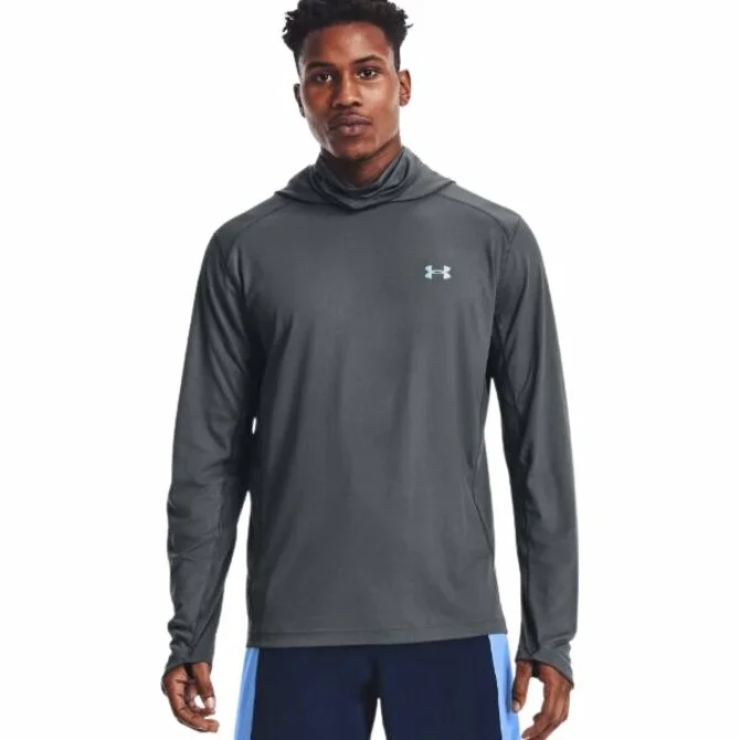 Warm fishing hoodies for cold-water fishing trips-Under Armour- Men's Iso-Chill Shorebreak Gaiter Hoodie