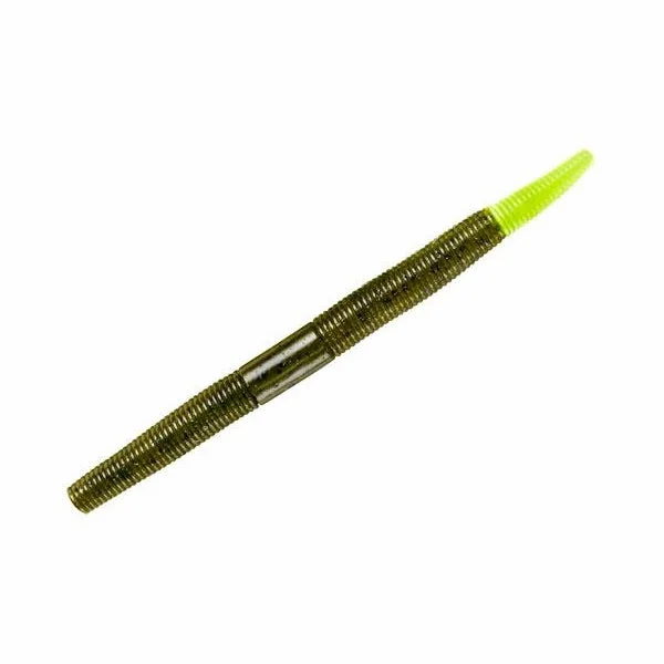 Yum Dinger - 6in - Green Pumpkin/Chartreuse Tip